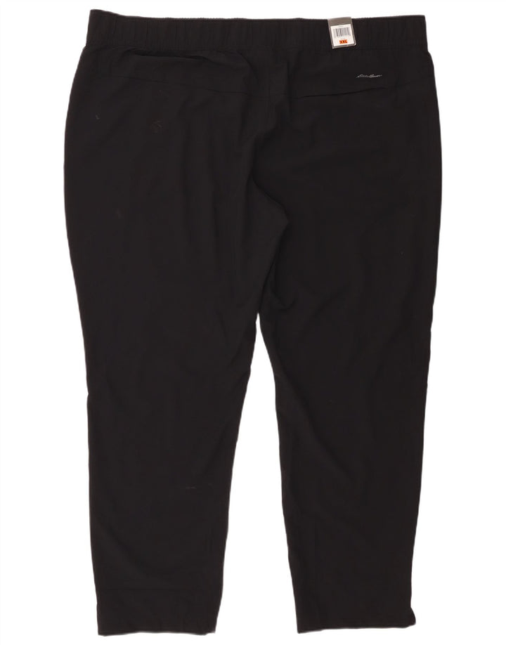 Pantaloni tăiați pentru femei Eddie Bauer 2XL W42 L28 Poliester negru
