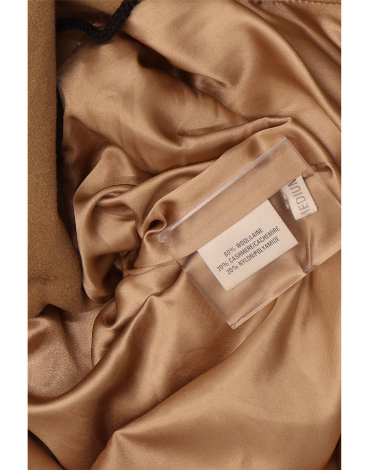 VINTAGE Duffle Coat pentru femei UK 14 Medium Beige Lână