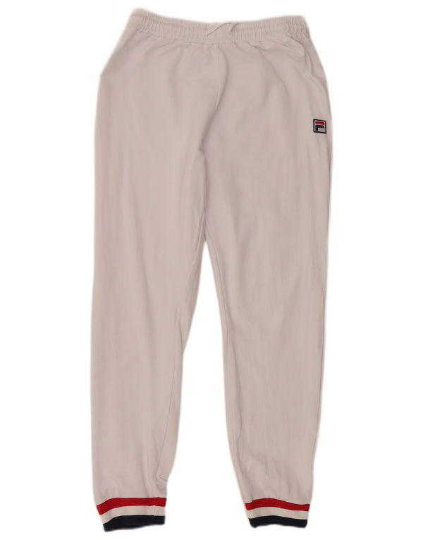 Pantaloni de trening Fila pentru femei Joggeri UK 12 Medium White Colorblock