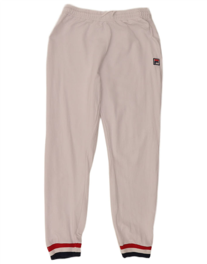 Pantaloni de trening Fila pentru femei Joggeri UK 12 Medium White Colorblock