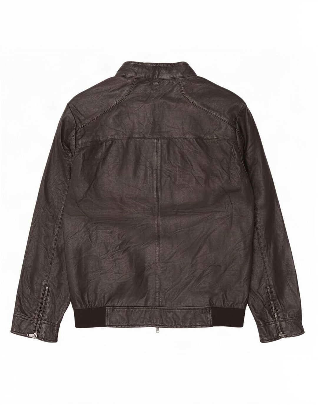 Jachetă din piele pentru bărbați Liu Jo UK 42 XL Negru