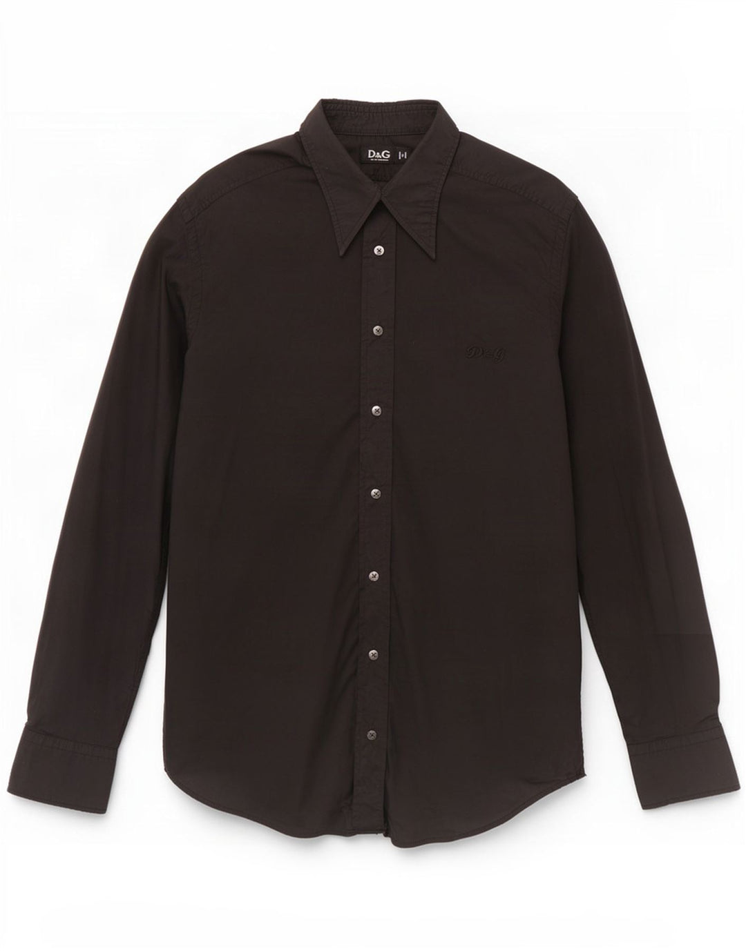 Camasa pentru barbati Dolce & Gabbana IT 48 Medium Black Bumbac