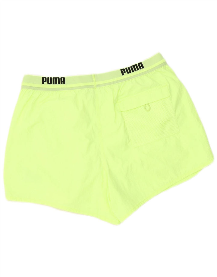 Pantaloni scurți sport grafic Puma pentru bărbați, poliamidă verde mediu