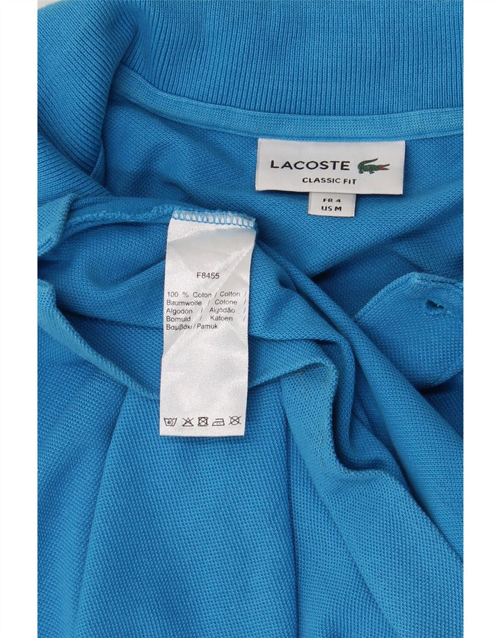 Tricou polo LACOSTE pentru bărbați, cu tăiere clasică, mărimea 4, bumbac albastru mediu
