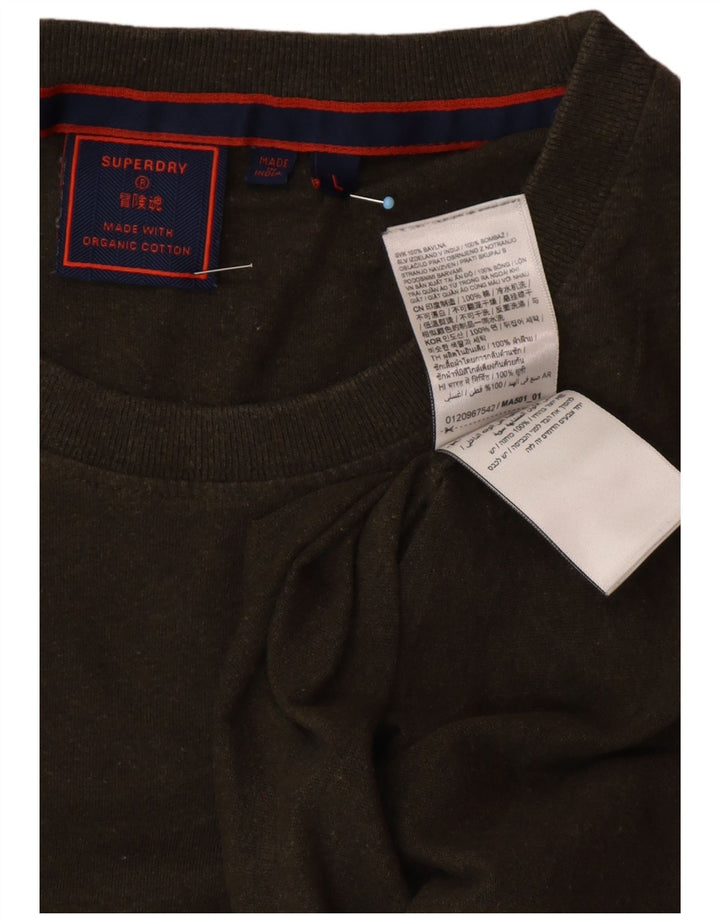 SUPERDRY tricou pentru bărbați Top mare din bumbac verde