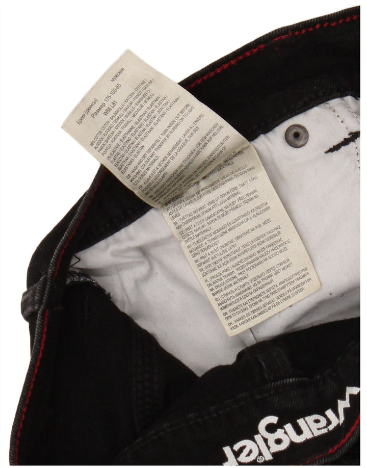 Blugi drepti pentru bărbați Wrangler W34 L29 bumbac negru
