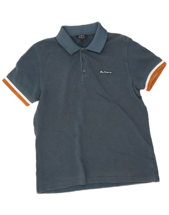 Tricou polo pentru bărbați Ben Sherman, mare, albastru, bumbac