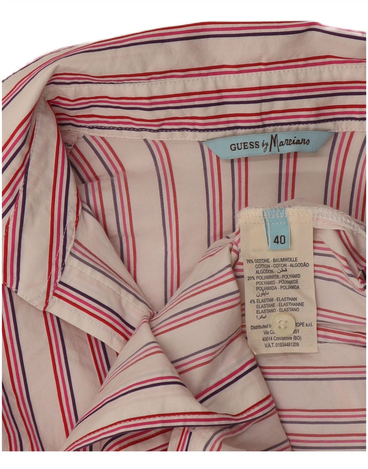 Cămașă pentru femei Guess By Marciano EU 40, bumbac cu dungi roz mediu