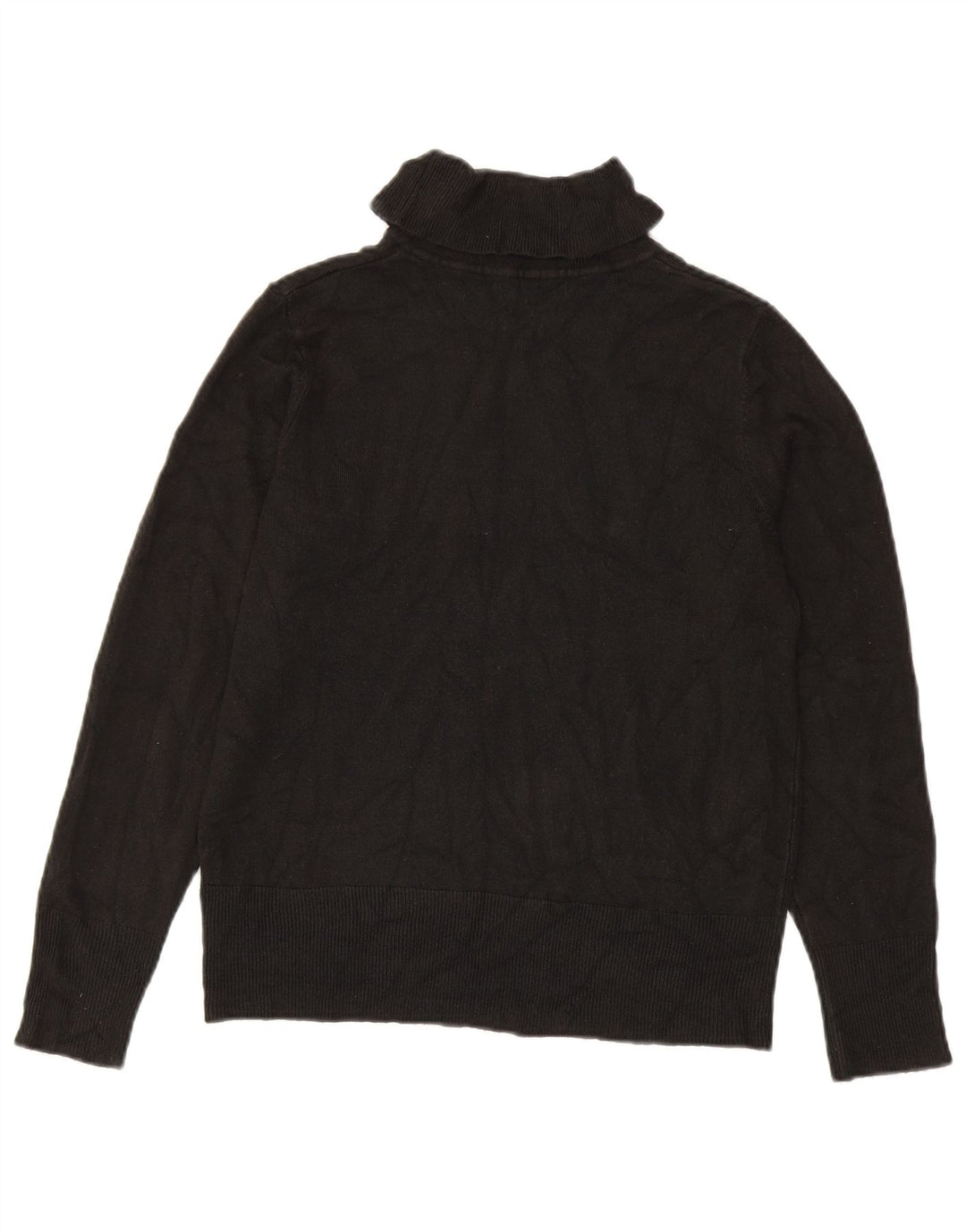 Pulover pentru femei Marks & Spencer cu gât rulat, UK 14 Medium Negru Acrilic