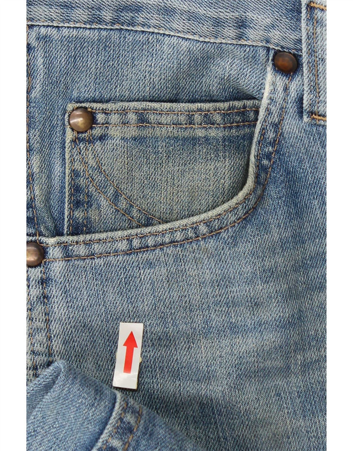 Blugi drepti pentru bărbați Wrangler W36 L30 Bumbac albastru