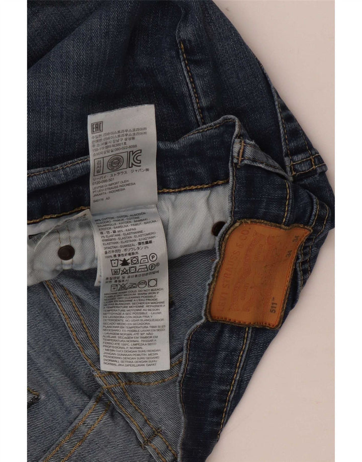Blugi Levi's 511 Slim pentru bărbați W34 L34 Bumbac albastru