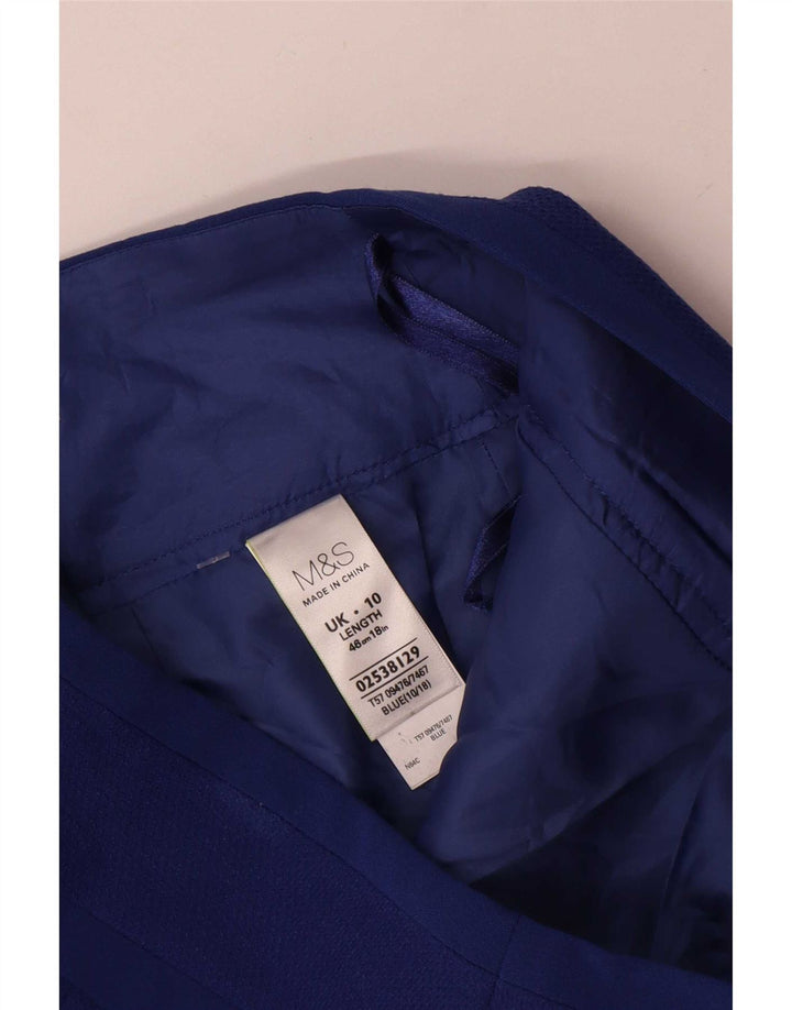 Fusta mini pentru femei Marks & Spencer UK 10 Small W30 Poliester albastru