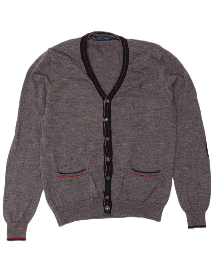 Pulover cardigan pentru femei Trussardi Jeans UK 14 Gri mediu