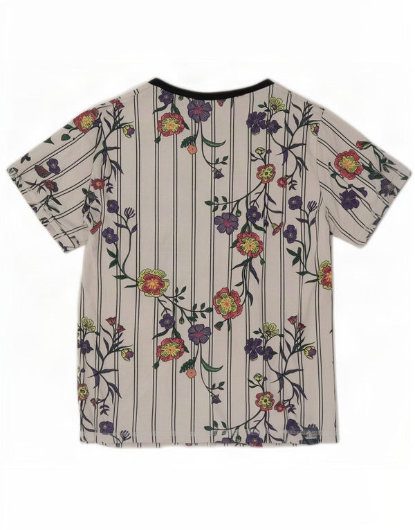 Tricou cu grafic supradimensionat pentru femei Puma UK 6 XS Alb Floral