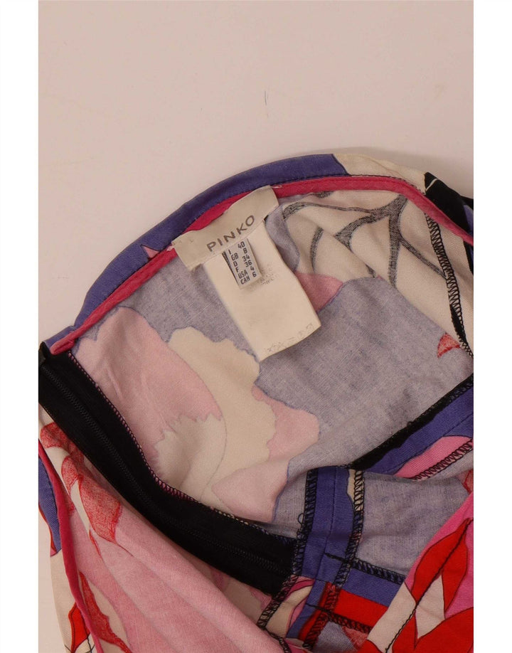 Fusta mini pentru femei Pinko UK 8 Small W30 Multicolor Floral