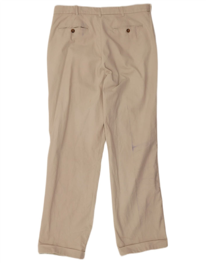 Pantaloni de costum pentru bărbați Marks & Spencer L34 L31, bej, bumbac