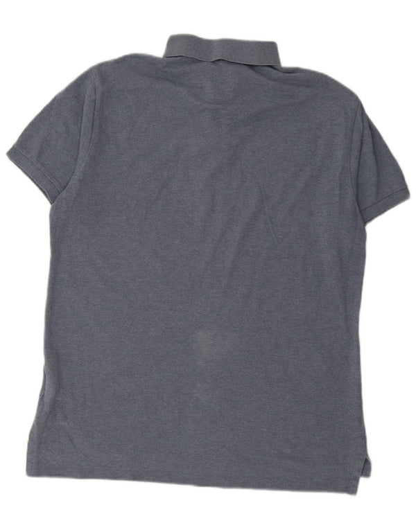 POLO RALPH LAUREN Cămașă polo slim pentru bărbați, bumbac albastru mare