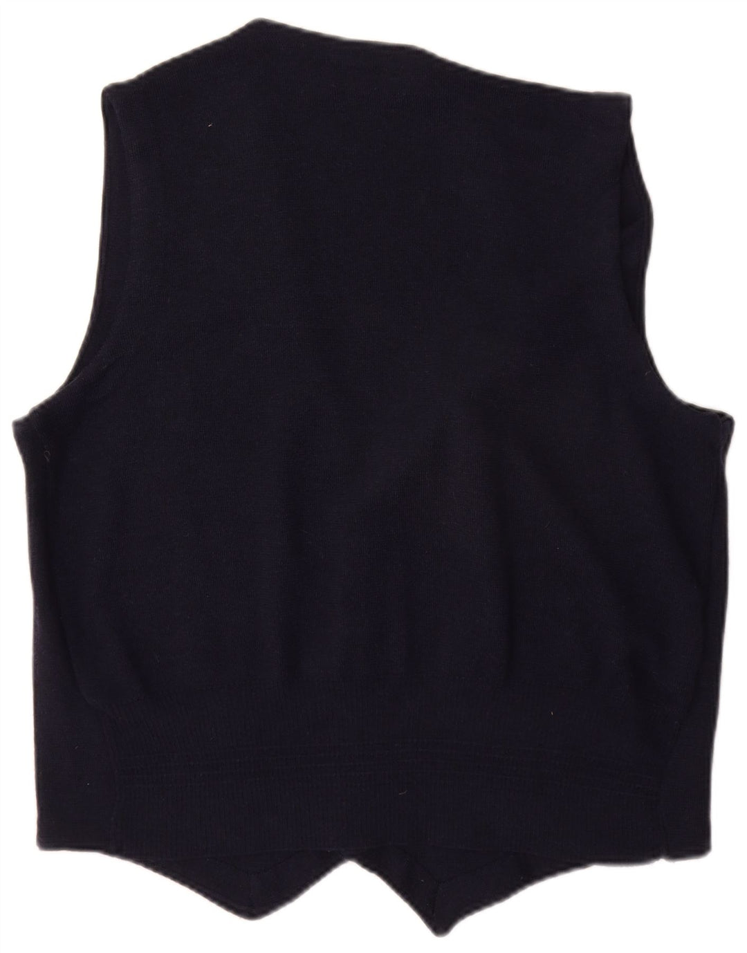 DAVID SADDLER Vestă pentru bărbați din lână merinos albastru bleumarin mediu