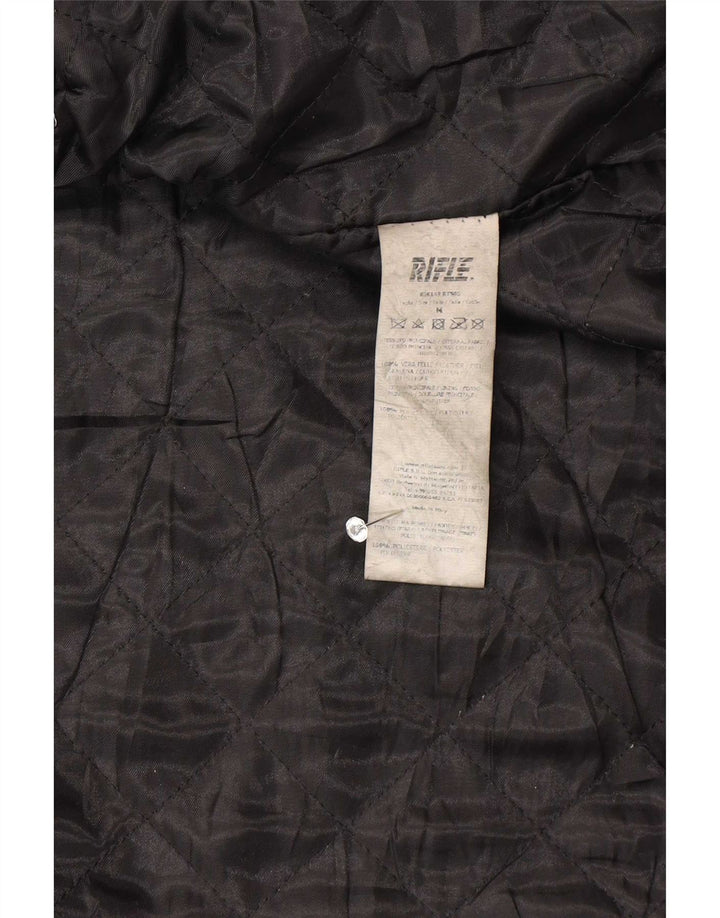 Jachetă din piele pentru femei Rifle Racer Uk 14 Medium Black
