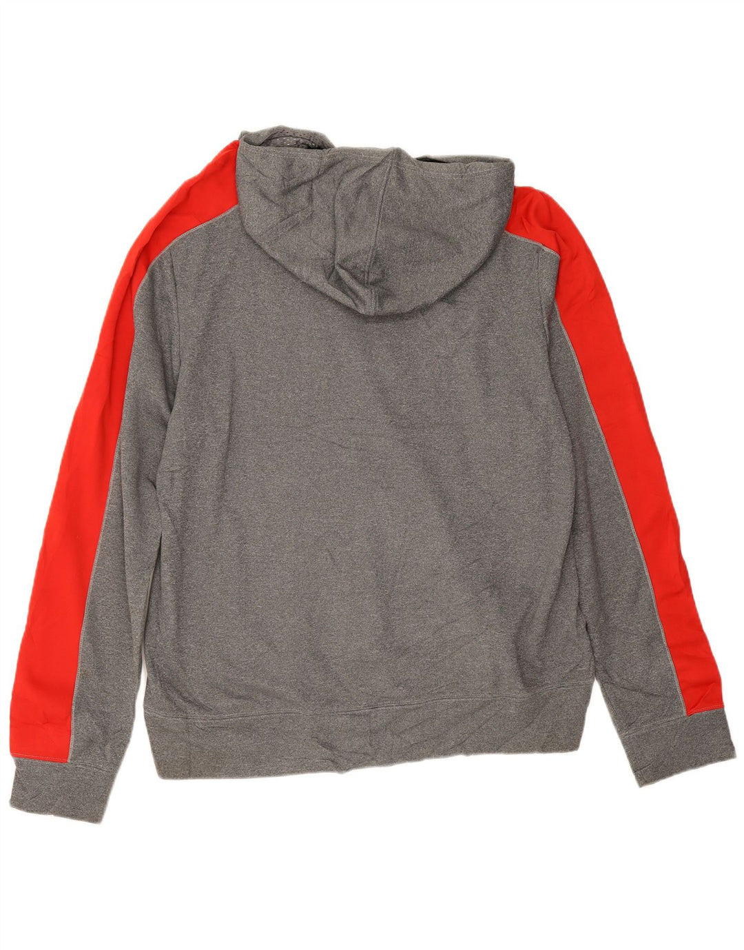 Pulover Fila pentru bărbați cu capota 2XL, gri, poliester color bloc