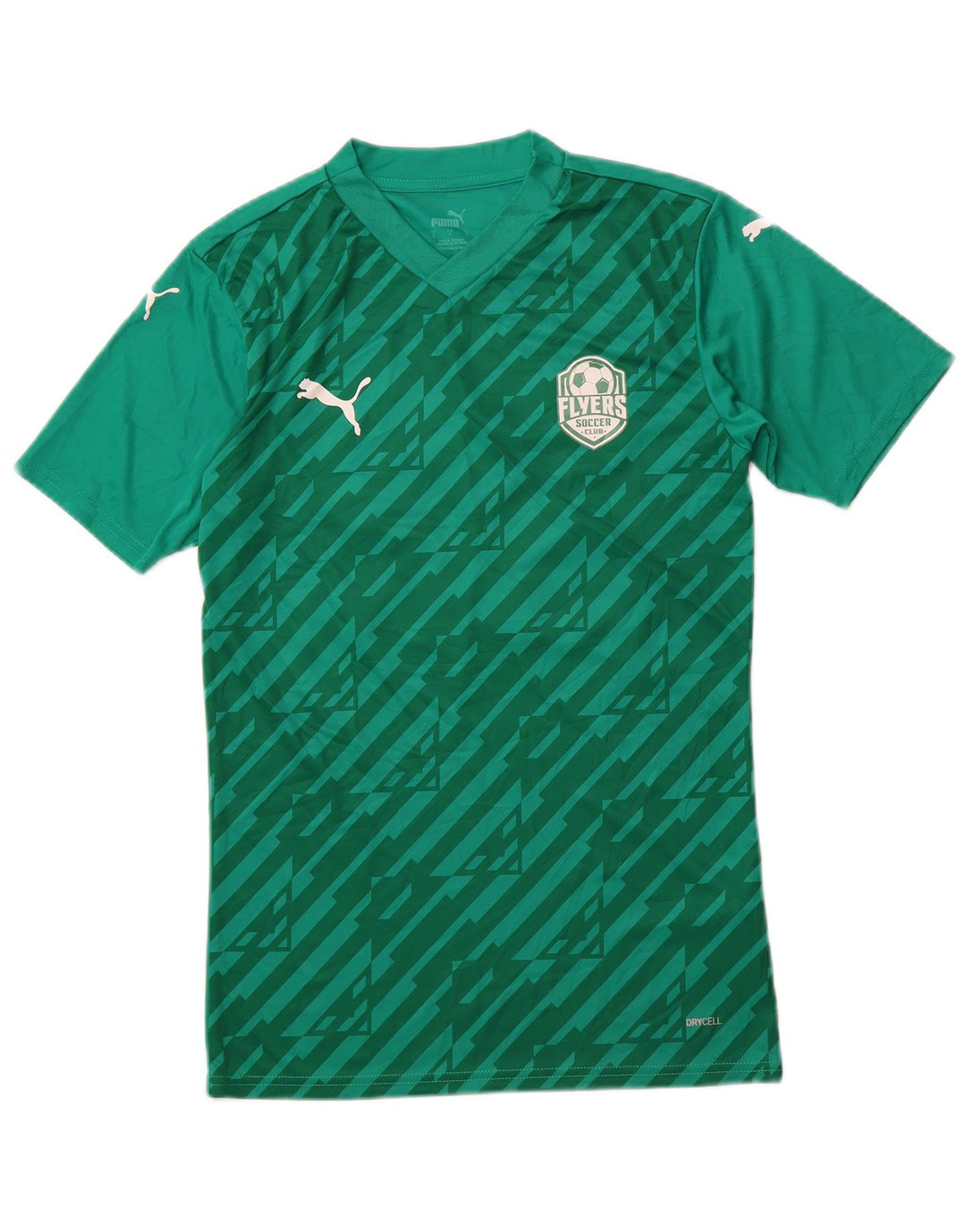Tricou grafic PUMA pentru bărbați Top mic verde poliester geometric