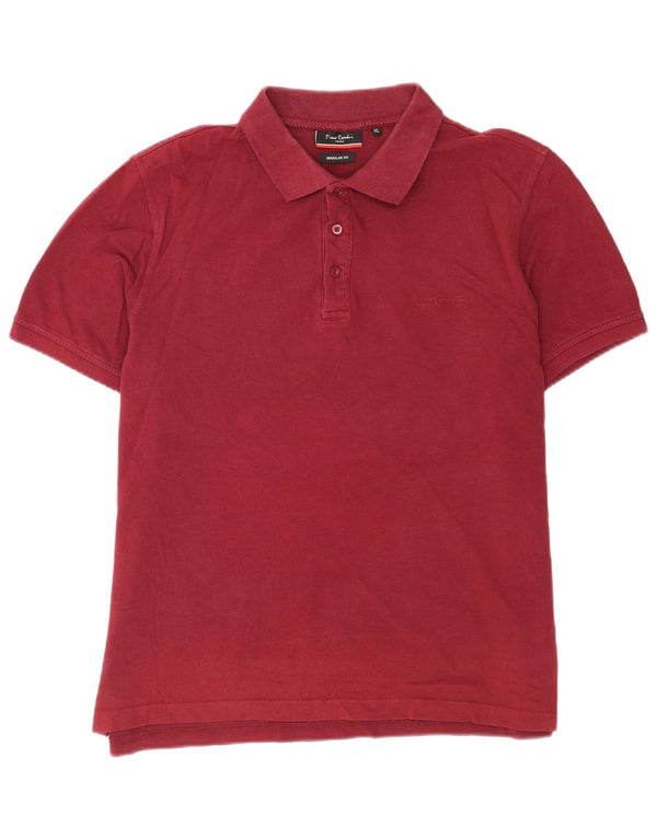 Cămașă polo pentru bărbați Pierre Cardin, XL, bumbac burgundy