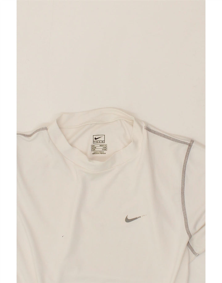 NIKE Mens T-Shirt Top UK 34/36 Small White Vintage Nike and Second-Hand Nike from Messina Hembry 