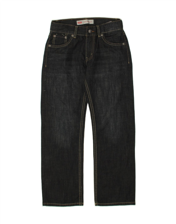 LEVI'S Boys 511 Regular Straight Jeans 9-10 Years W25 L25  Navy Blue Vintage Levi's and Second-Hand Levi's from Messina Hembry 