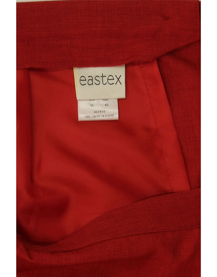 Fusta creion pentru femei Eastex UK 16 Large W30 Poliester roșu