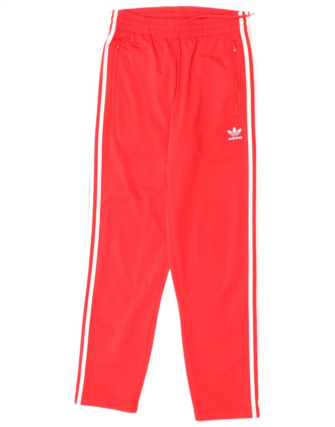 Pantaloni de trening Adidas pentru bărbați, poliester roșu mic