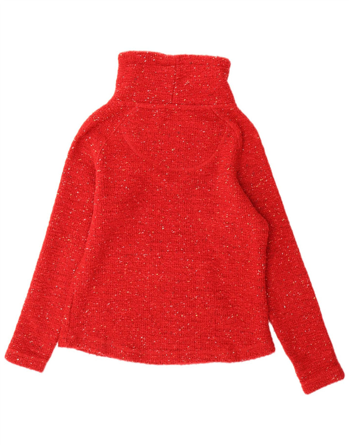 Weird Fish Pulover cu gât țestoasă pentru femei UK 10 Small Red Flecked