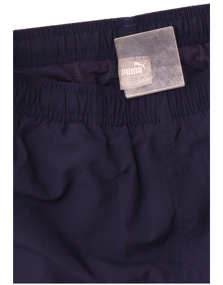 Pantaloni scurți sport grafic PUMA pentru băieți 15-16 ani, bleumarin