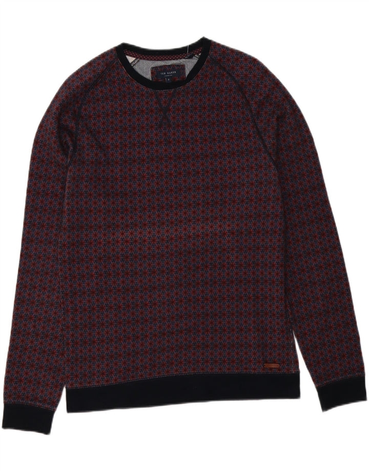 Pulover Ted Baker pentru bărbați, cu gâtul turn, mărimea 3, mediu, multicolor, floral