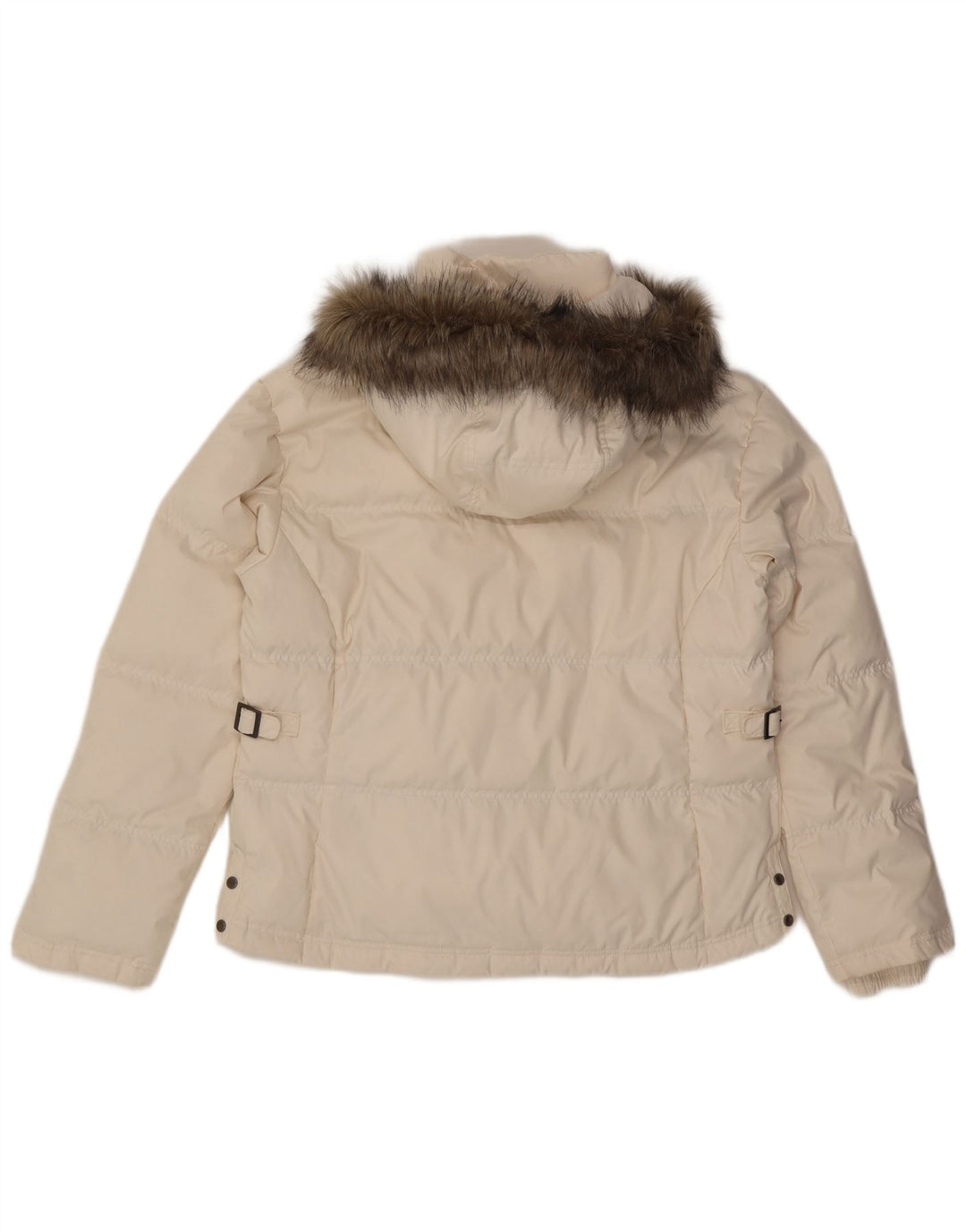 Jachetă căptușită cu glugă pentru femei COLUMBIA UK 18 XL Poliester alb