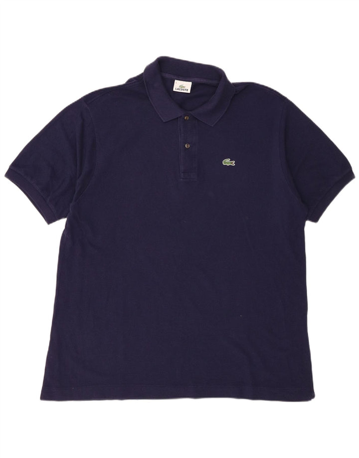 Tricou polo pentru bărbați LACOSTE Mărimea 6 XL Bumbac bleumarin