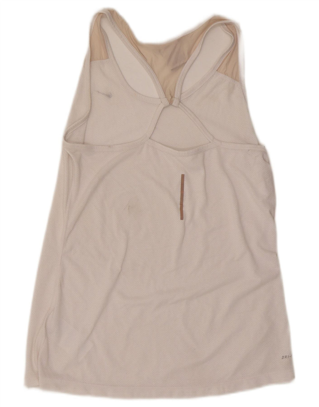 Vesta Nike Dri Fit pentru femei UK 14, mare, poliester alb