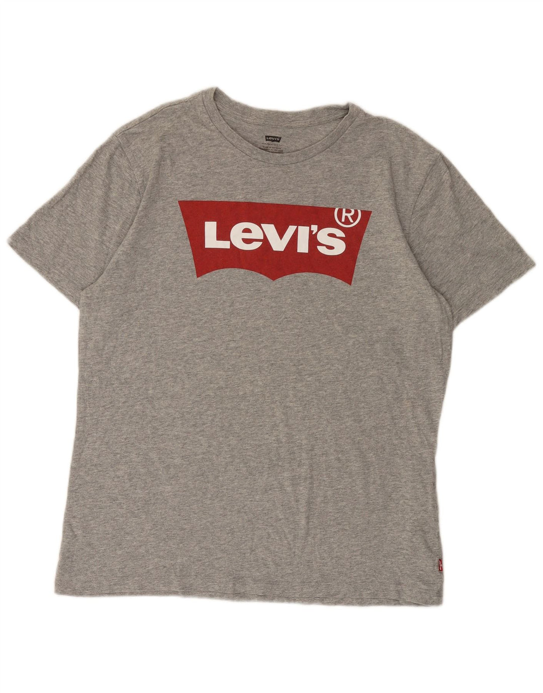 Tricou grafic pentru bărbați Levi's Top mare, gri, bumbac cu pete