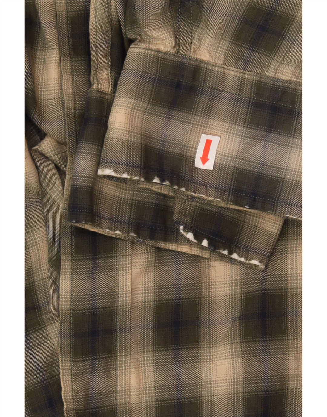 NAUTICA Mens Shirt XL Khaki Check Cotton Vintage Nautica and Second-Hand Nautica from Messina Hembry 