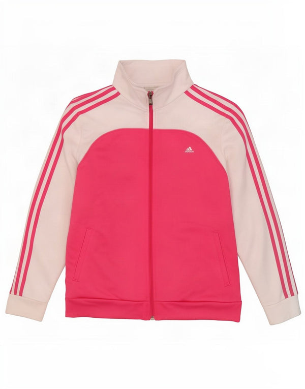 Jachetă de top pentru trening Climalite pentru femei, Marea Britanie 20/22 XL, roz colorblock