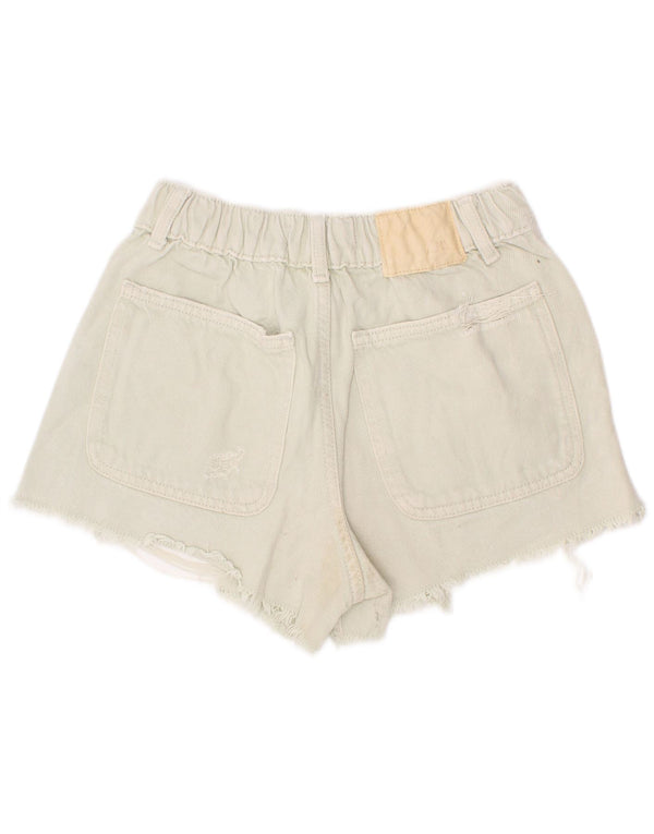 Pantaloni scurți din denim pentru fete Zara 11-12 ani bumbac verde