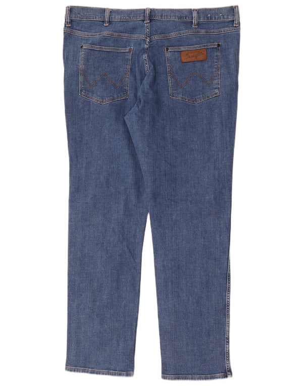 Blugi drepte pentru bărbați Wrangler Greensboro W38 L32 Bumbac albastru