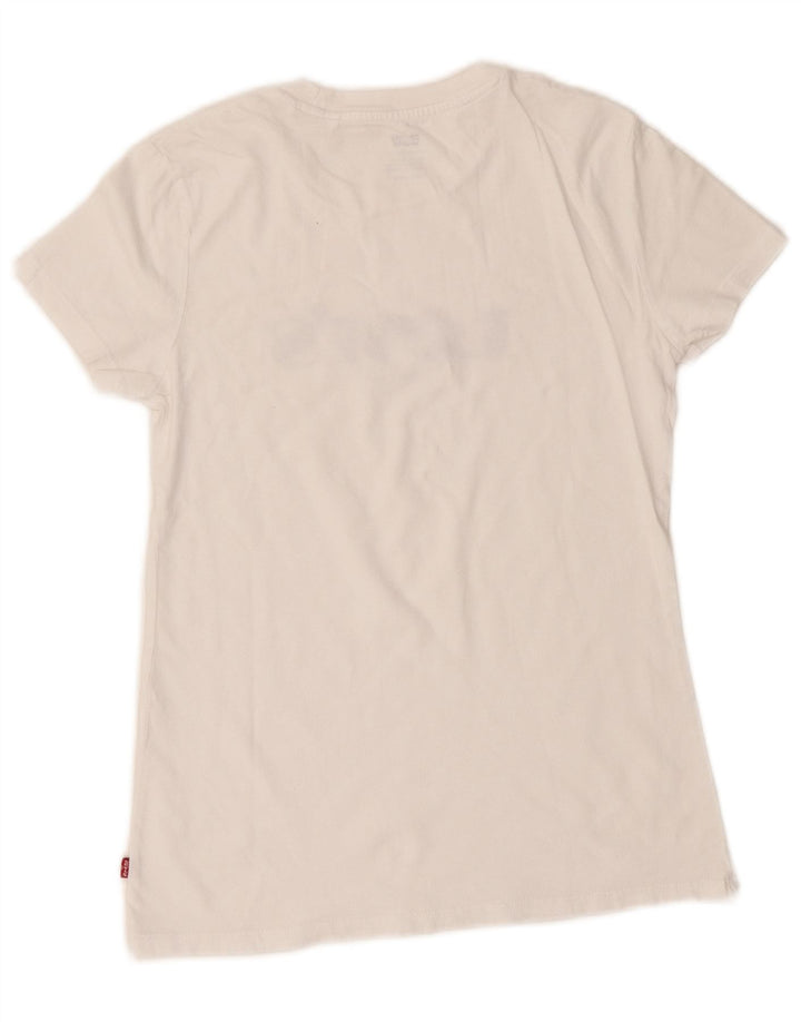 Tricou cu grafic supradimensionat pentru femei Levi's Top UK 2 2XS Alb