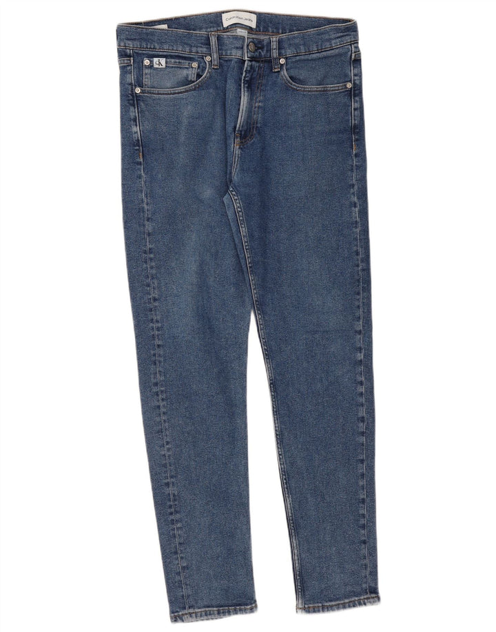 Blugi slim pentru bărbați Calvin Klein W33 L32 Bumbac albastru