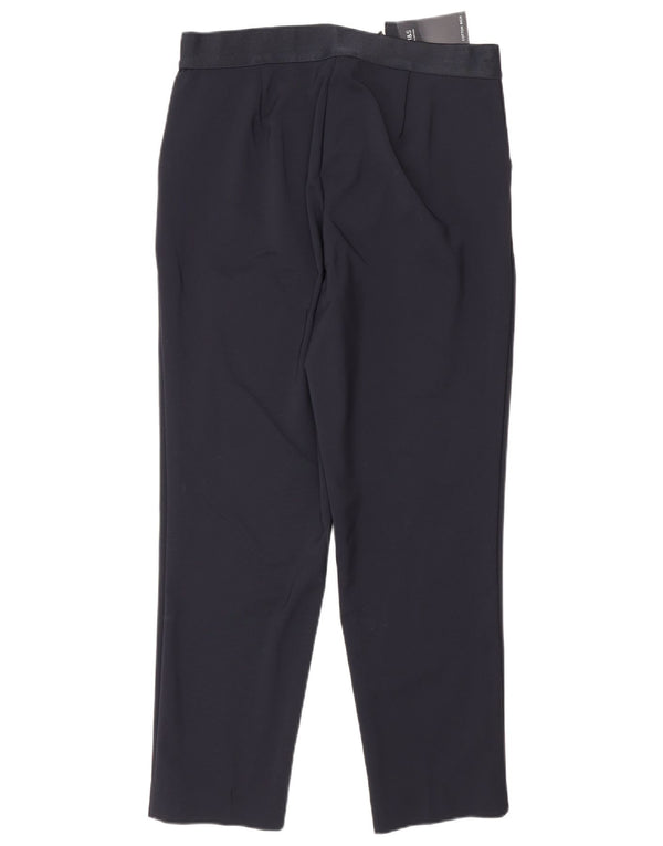 Pantaloni chino pentru femei cu talie înaltă Marks & Spencer UK 12 Medium W30 L27 bleumarin