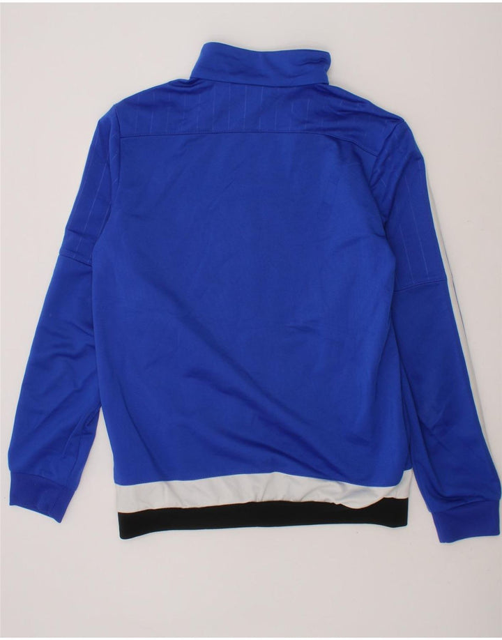 ADIDAS Boys Graphic Tracksuit Top Jacket 9-10 Years Blue Polyester Vintage Adidas and Second-Hand Adidas from Messina Hembry 