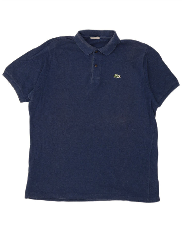Tricou polo pentru bărbați Lacoste Mărimea 7 2XL Bumbac bleumarin