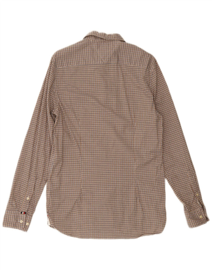 Cămașă pentru bărbați TOMMY HILFIGER Slim Fit Bumbac galben mediu Gingham