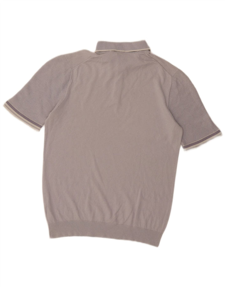 Tricou polo Reiss pentru bărbați, bumbac, gri mediu