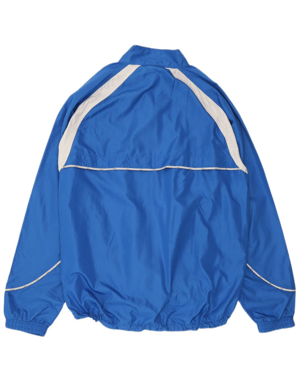 Jachetă de top pentru trening grafic Asics pentru bărbați XL, albastru, microfibre color block