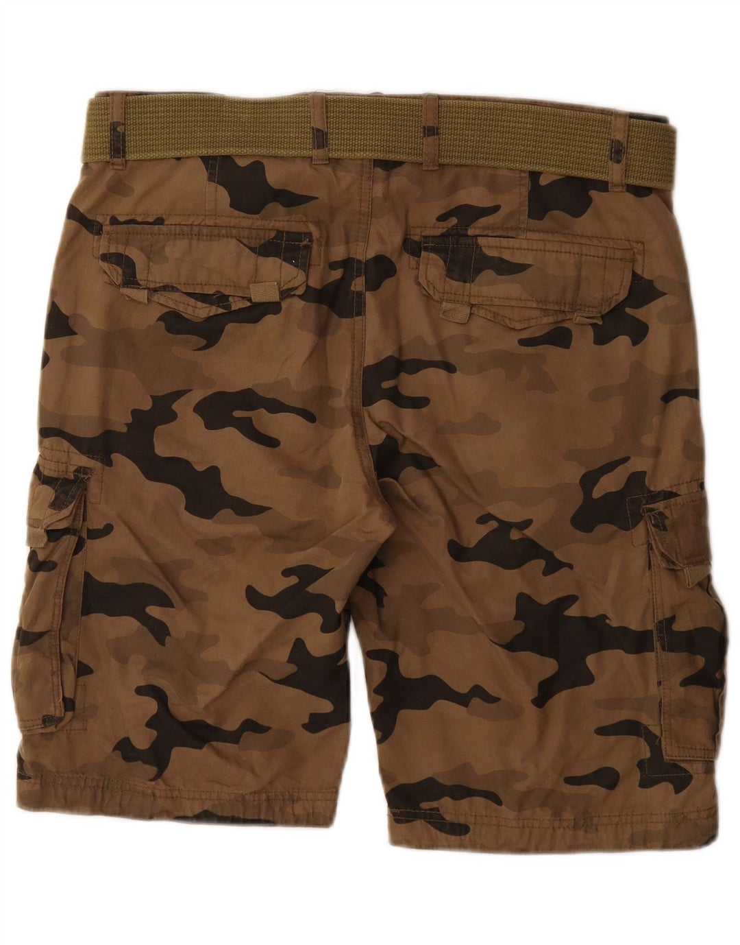 Pantaloni scurți cargo Smog pentru bărbați, medii W32, maro, camuflaj